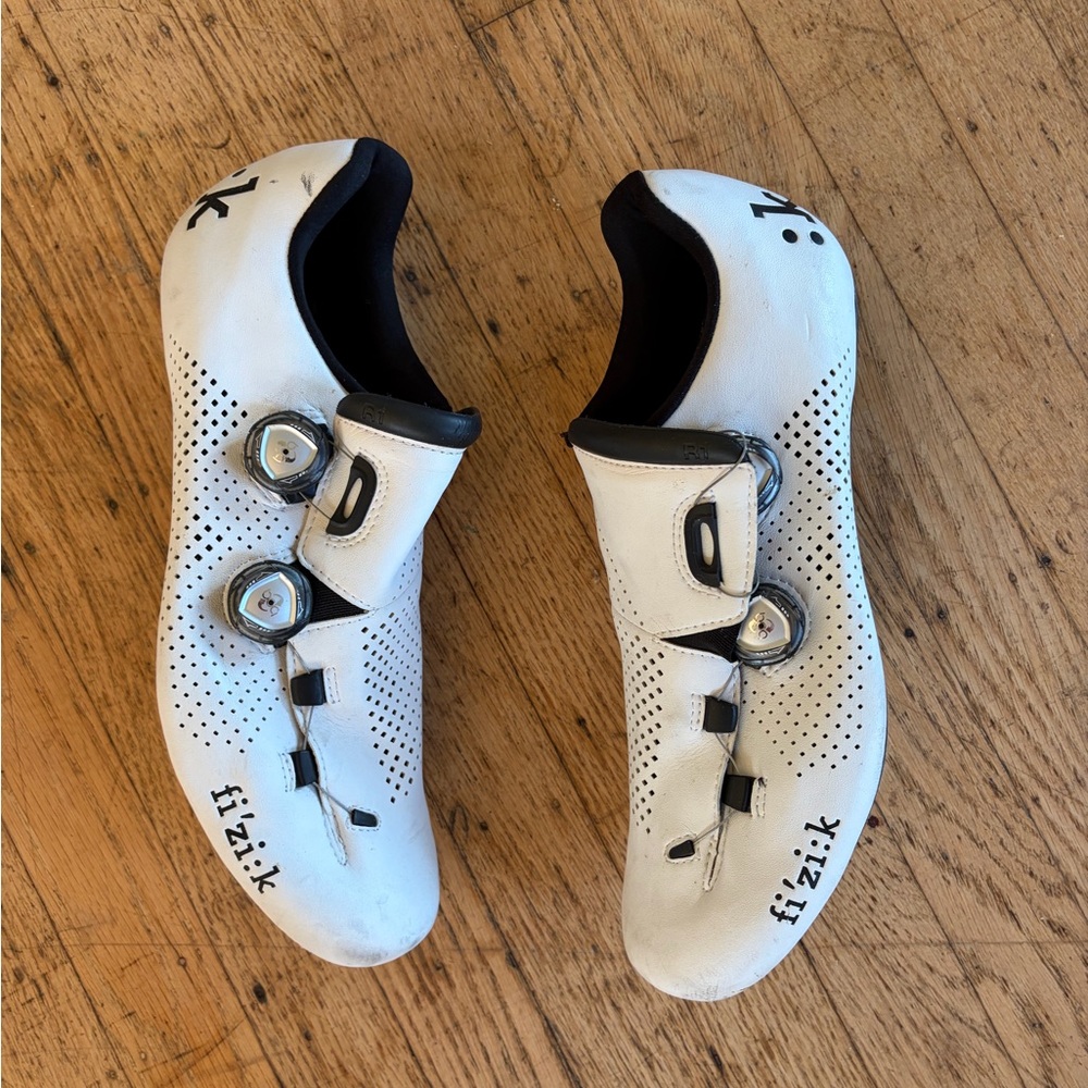 Fi’zi:k vento Infinito carbon road cycling shoes white mens EU 44 USM 10 3/4